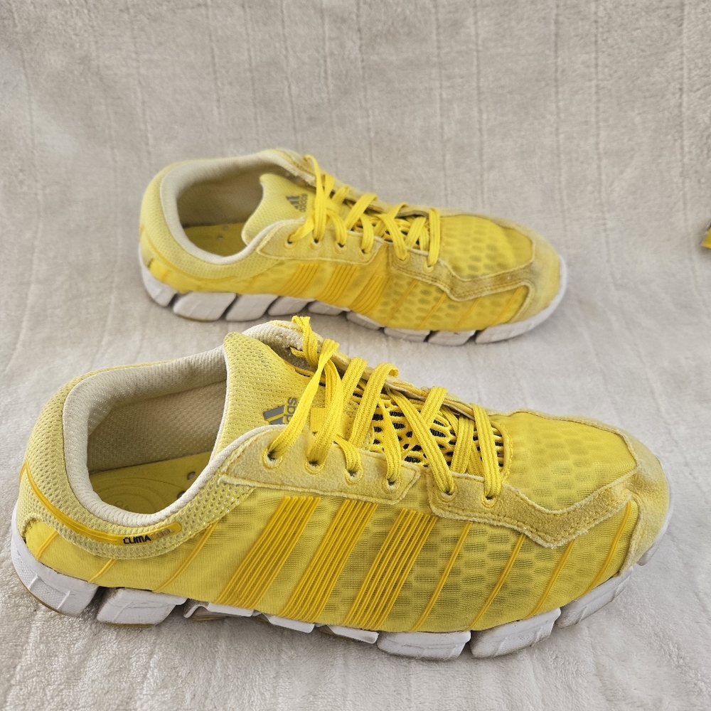 ADIDAS Yellow CLIMA COOL Sneakers Men's Sz9 Activewear Athletic Sport Mesh Shoes - Picture 4 of 12